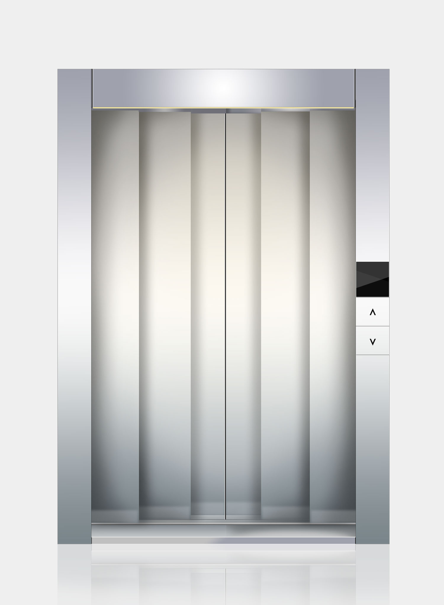 EQ Lift Asansör kat & kabın kapısı Merkezi 6 panel kapısı