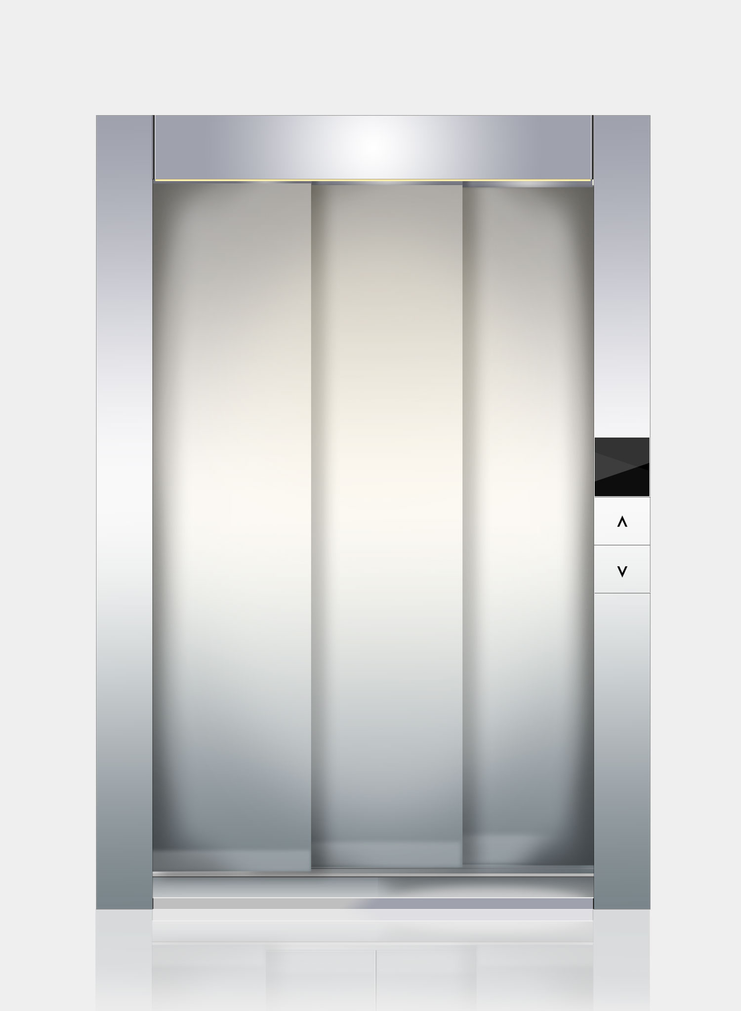 EQ Lift Asansör kat & kabın kapısı Teleskopik 3 panel kapısı